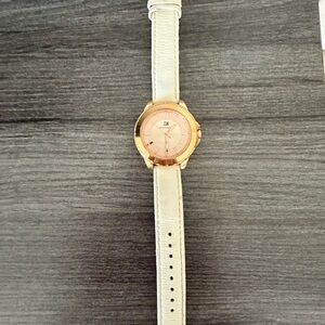 Tommy Hilfiger Rose Gold and White Watch
